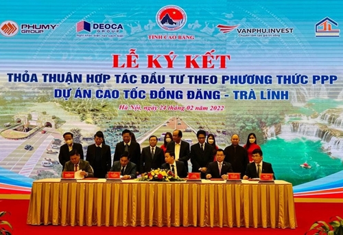 Ký kết hợp tác đầu tư thực hiện dự án cao tốc Đồng Đăng - Trà Lĩnh